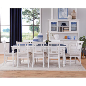 6510 Cottage Traditions 9 Pc Dining Set - Leg Table, 6 Side Chairs, Server, Hutch